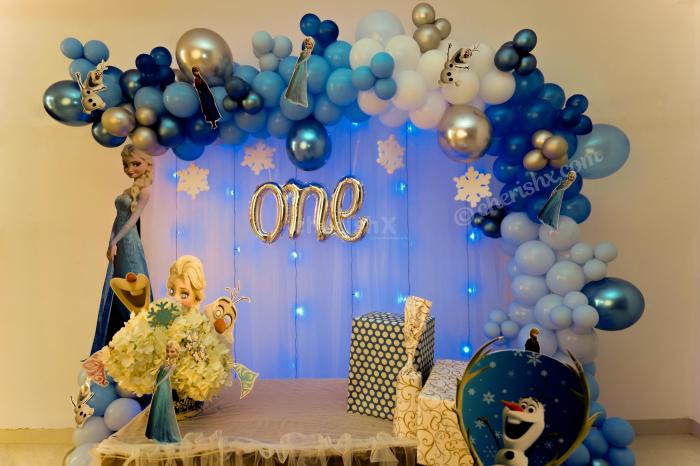 Frozen birthday decoration ideas at home