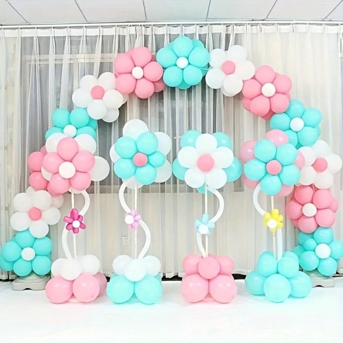 Flower balloon decoration for birthday