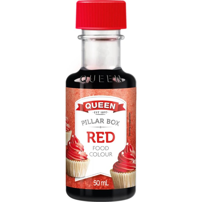 What color make red food coloring