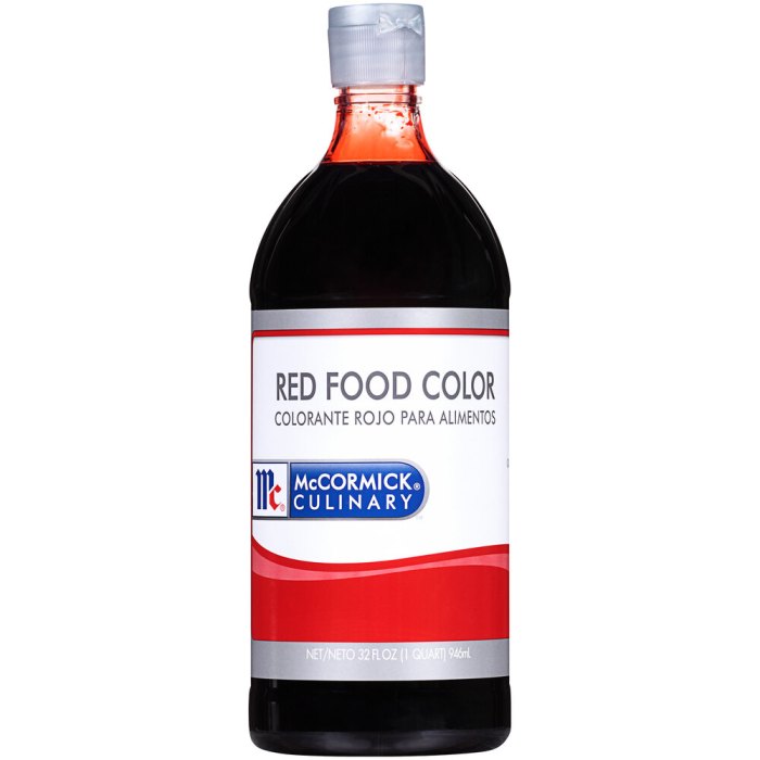 Red dye food coloring