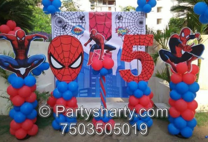 Spiderman birthday decoration ideas at home