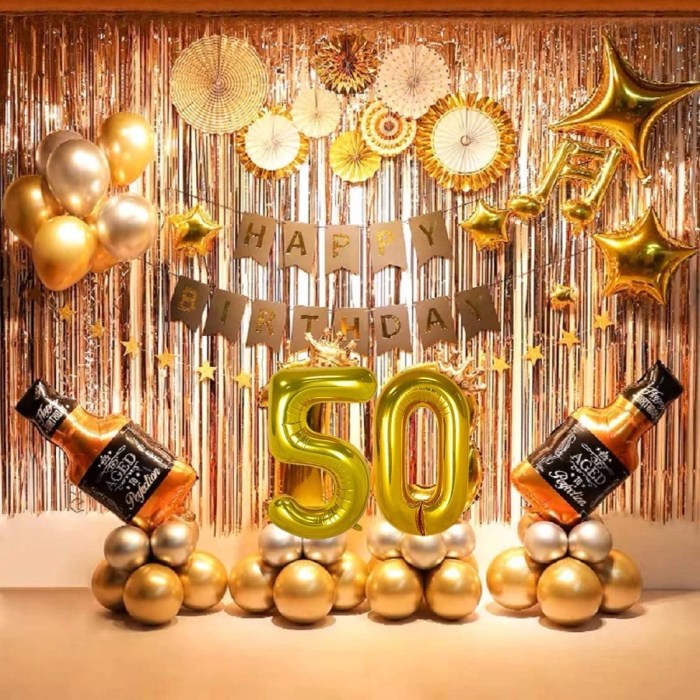 Decoration for 50th birthday party