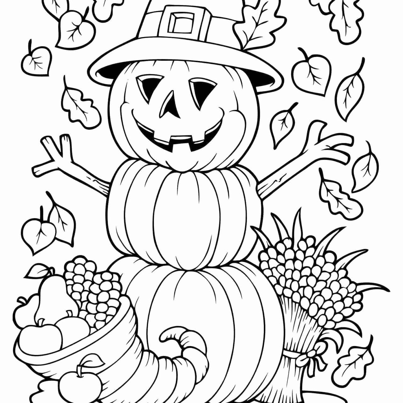 Autumn coloring pages