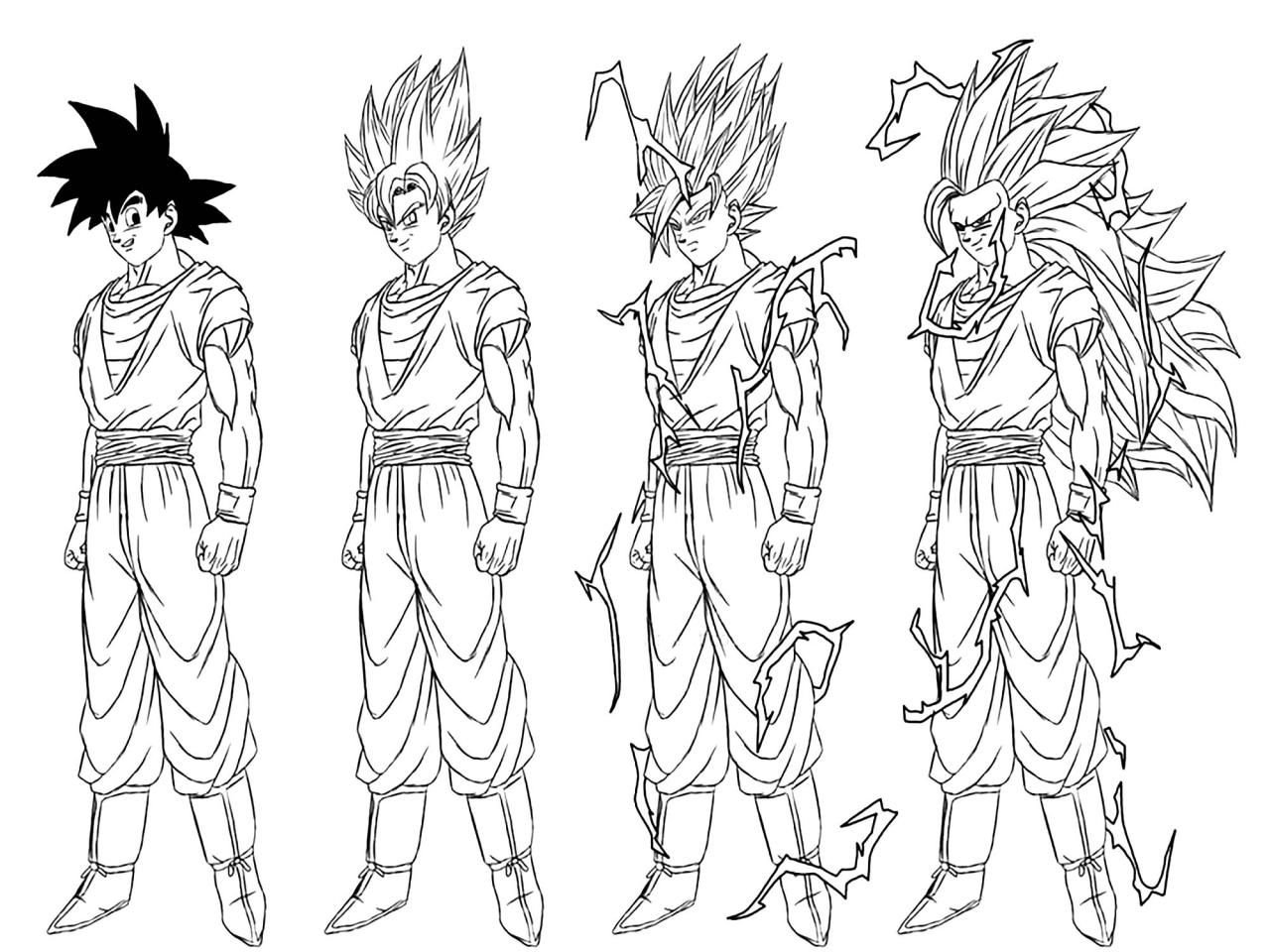 Dragon ball z coloring pages