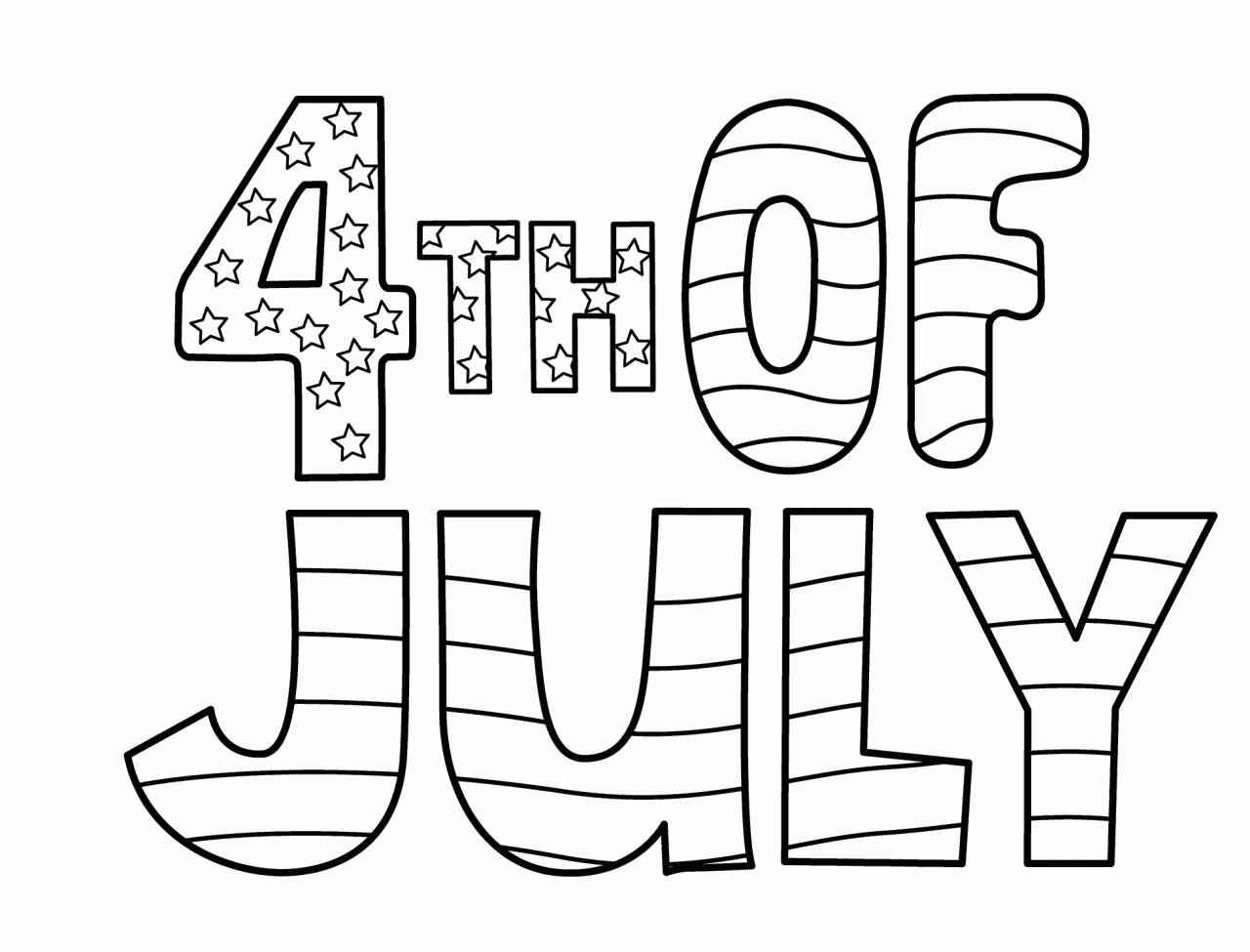 4th of july coloring pages