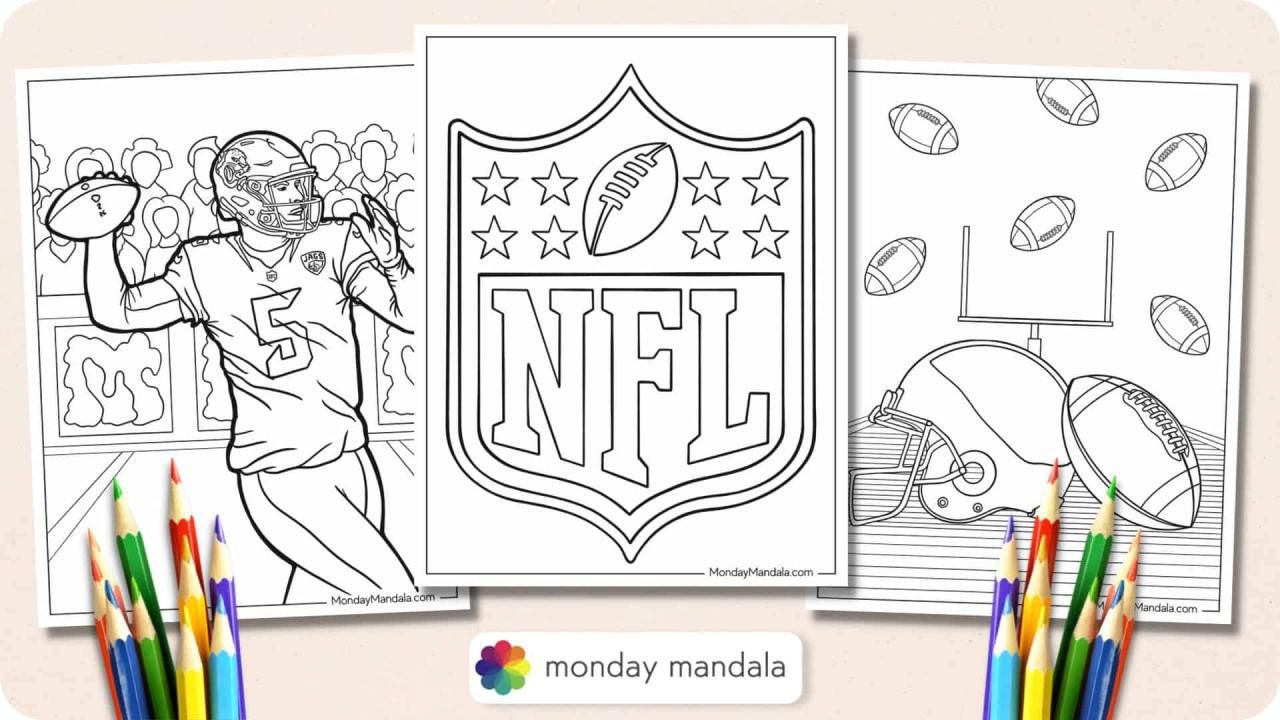 Football coloring pages