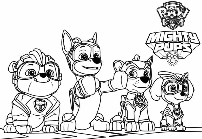 Paw patrol coloring pages