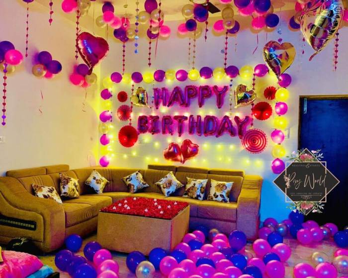 Happy birthday decoration room