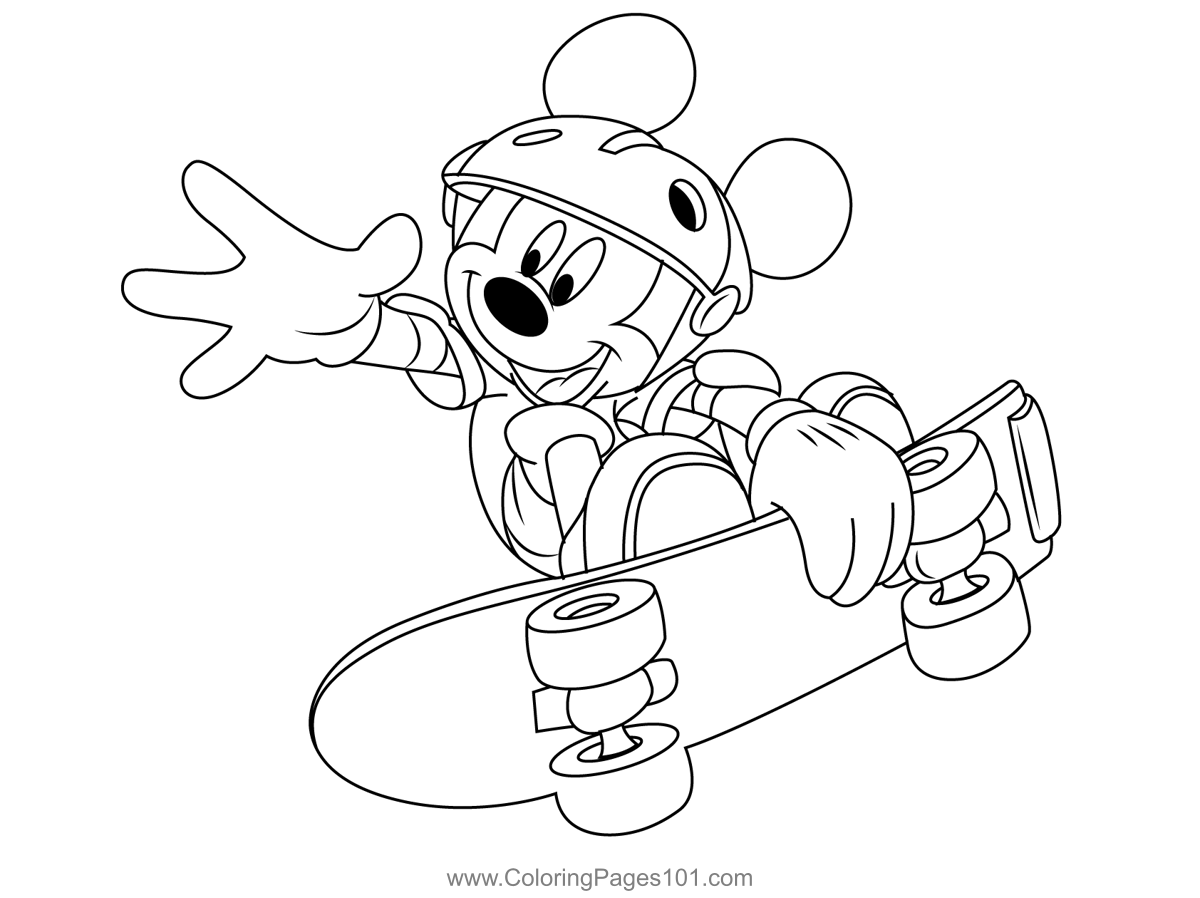 Mickey mouse coloring page