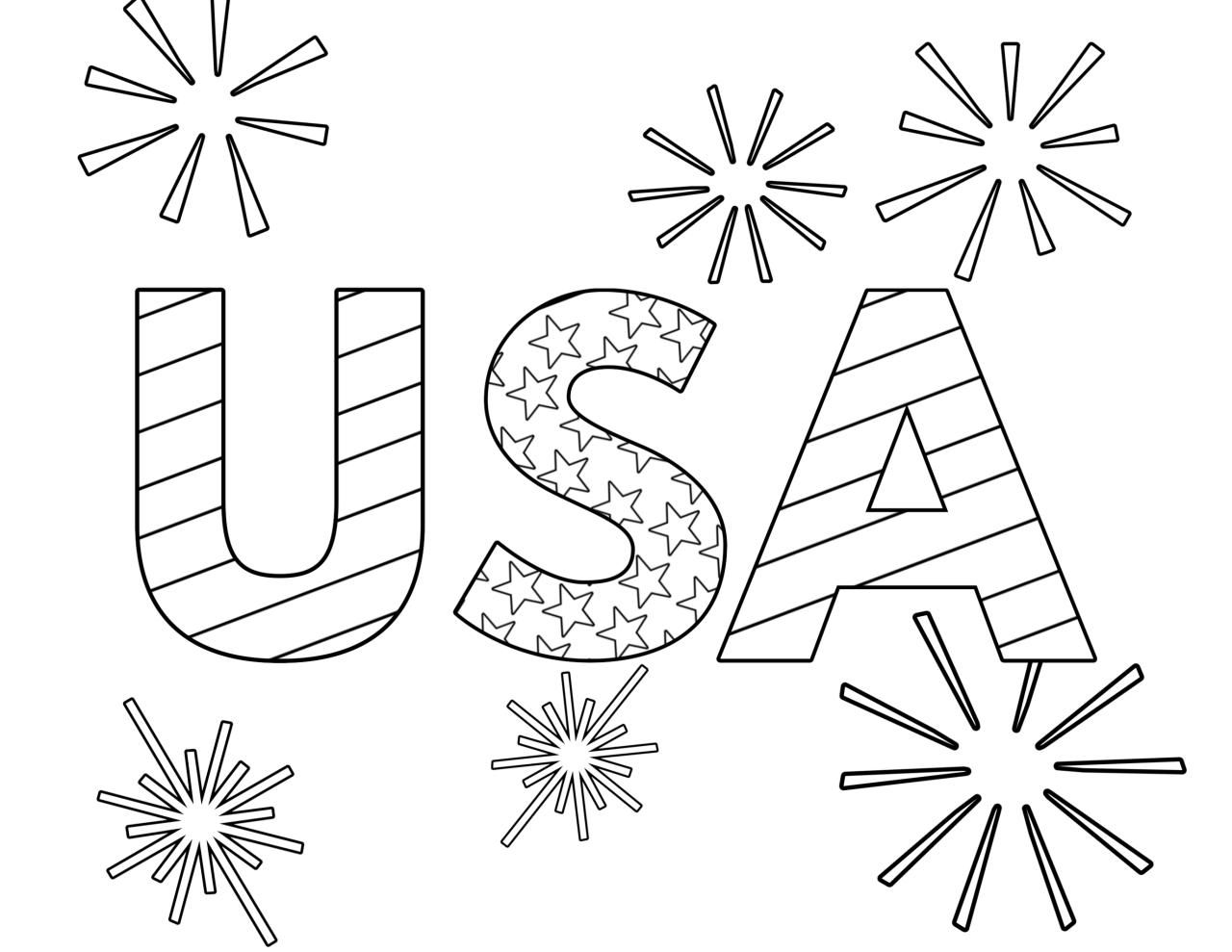 4th of july coloring pages