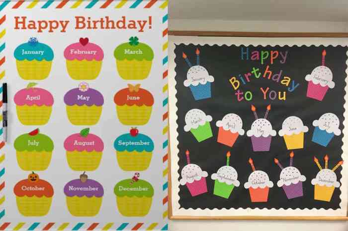 Birthday decoration in classroom