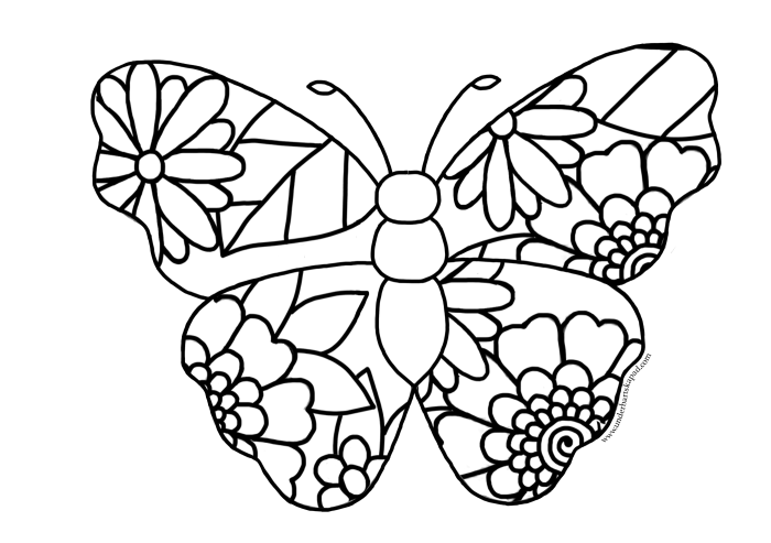 Flower coloring pages