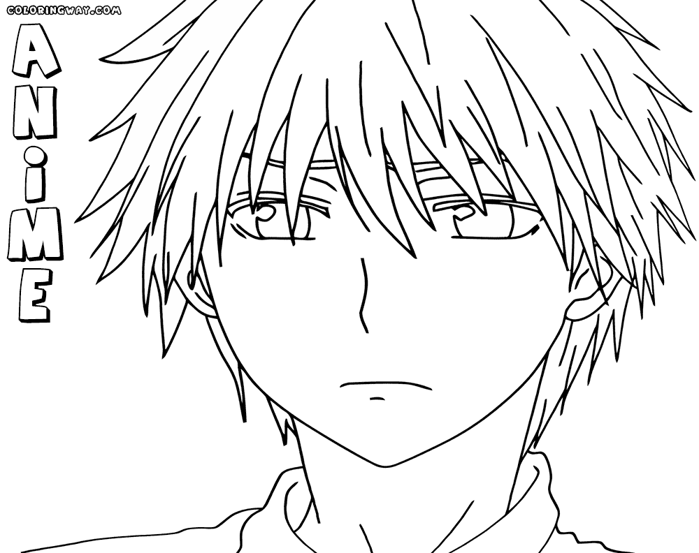 Anime coloring pages