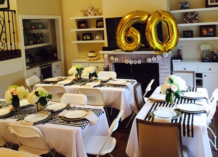 Birthday decoration ideas for 60th