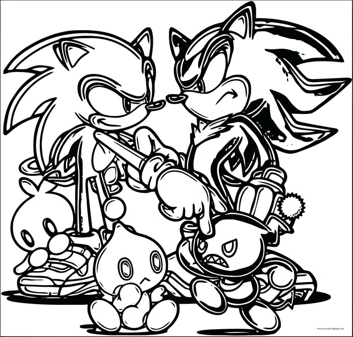 Sonic coloring pages