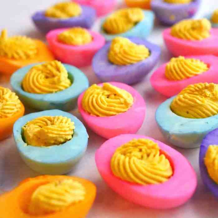 Deviled eggs food coloring