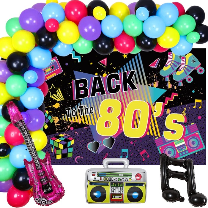 Decoration for 80's theme party