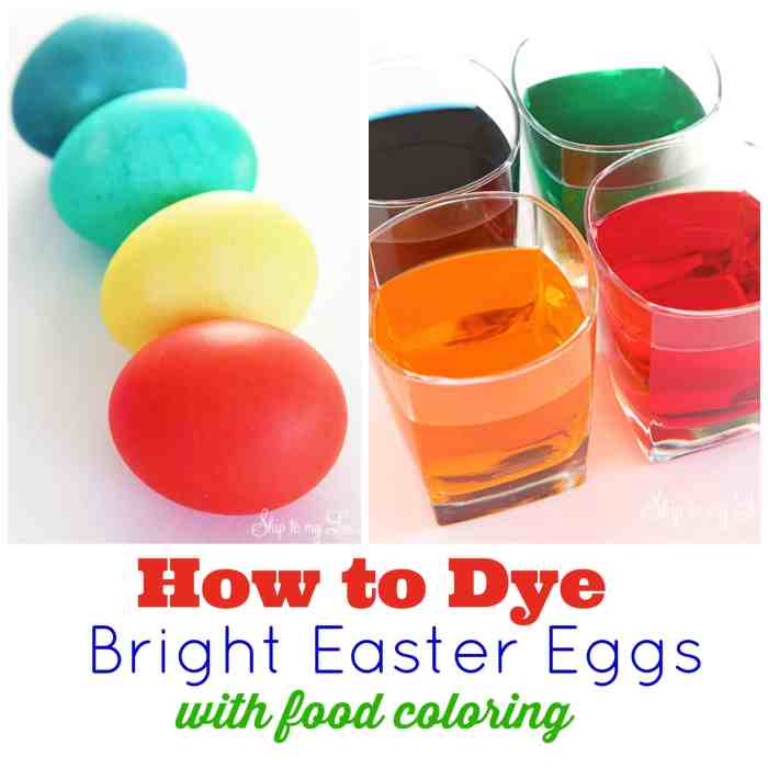 Egg dye food coloring recipe