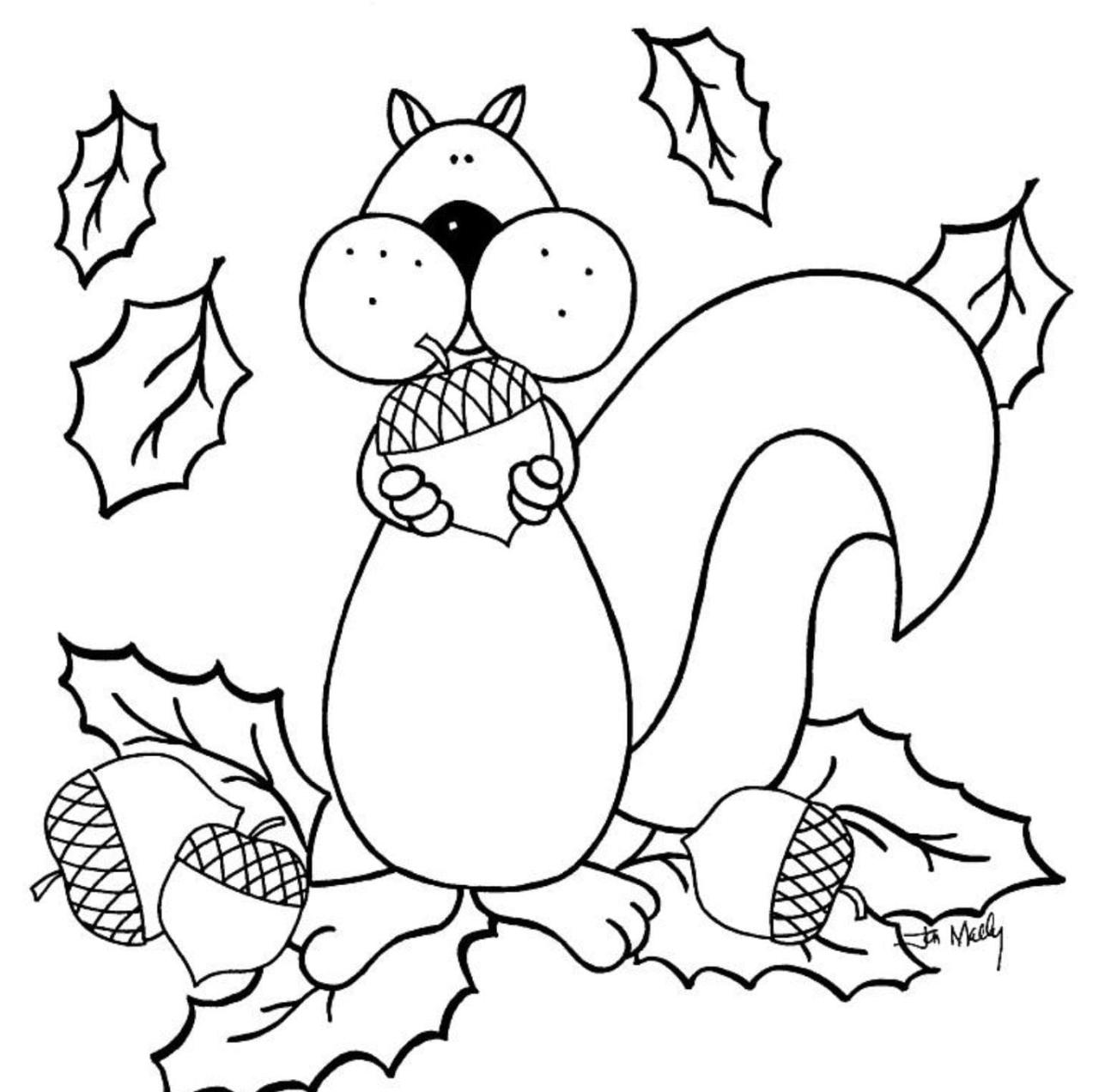 Autumn coloring pages