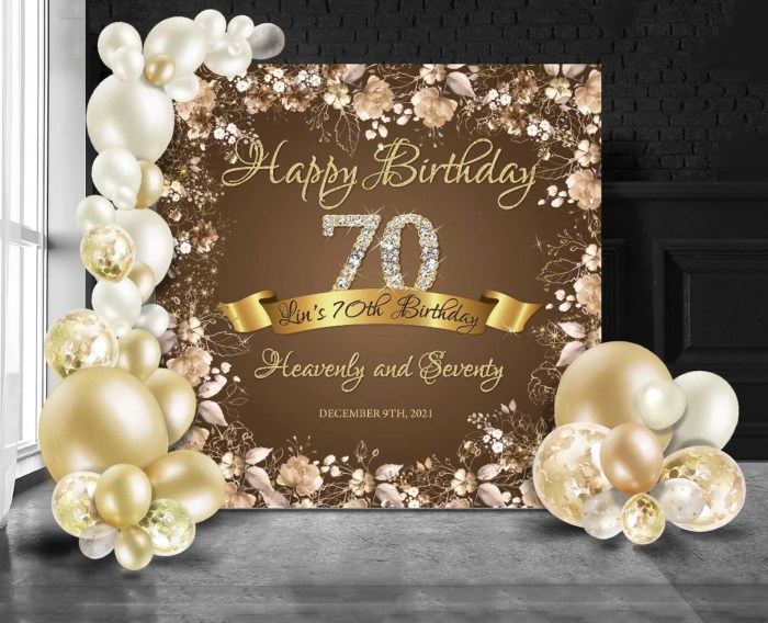 Decoration ideas for 70th birthday