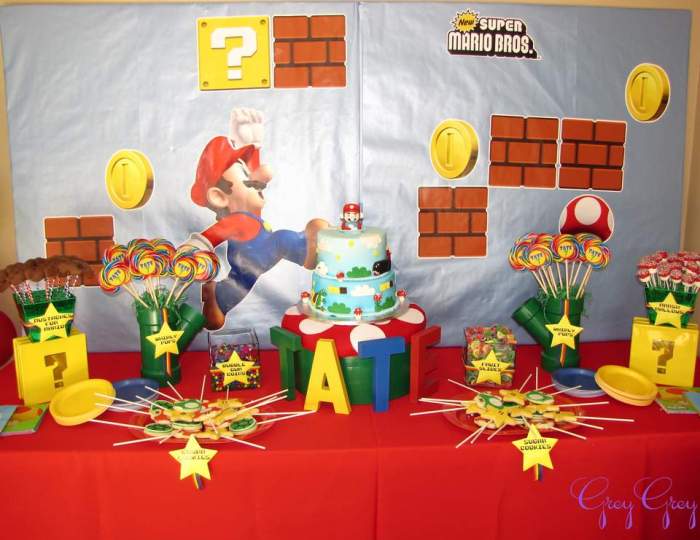 Super mario decoration birthday