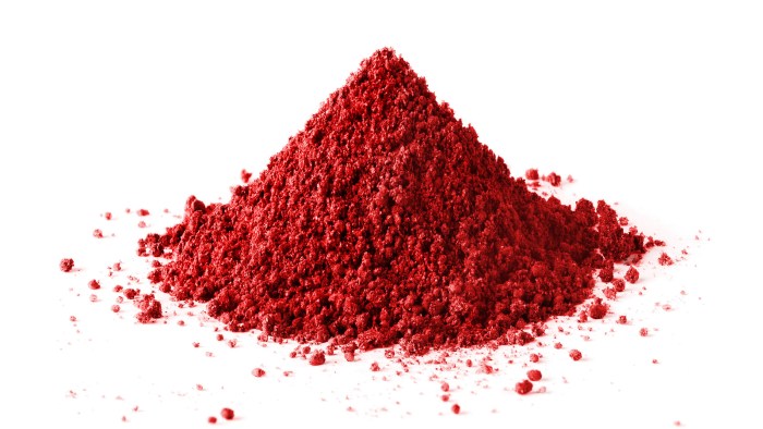 Natural red food coloring powder