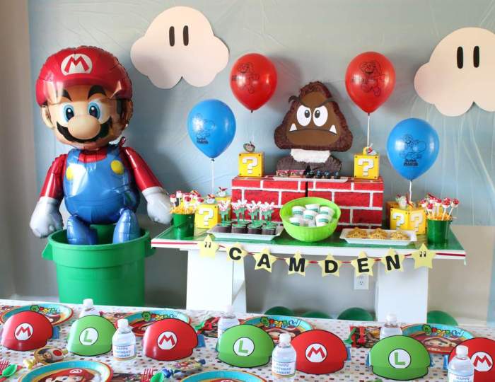 Super mario decoration birthday