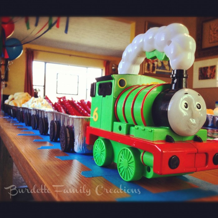 Train theme birthday decoration