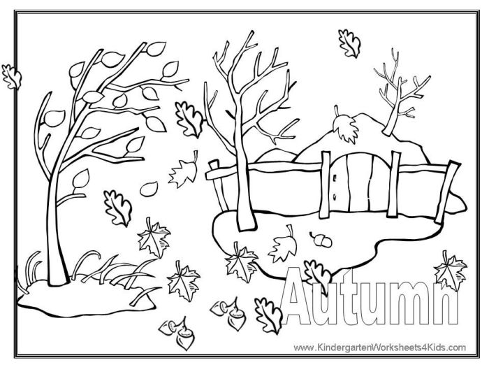 Fall coloring pages