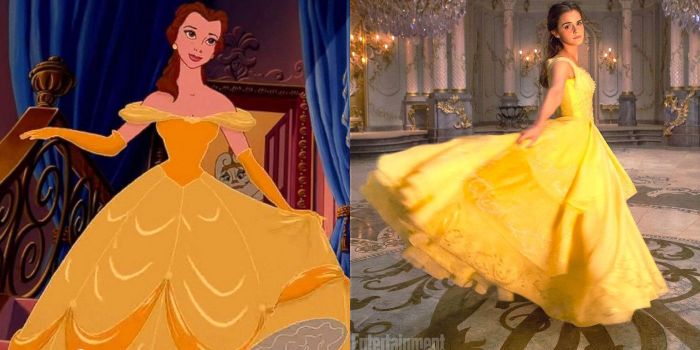 Belle's wedding dress live action