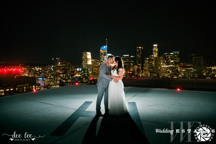 Wedding biltmore angeles los hotel millennium kristina dustin ceremony