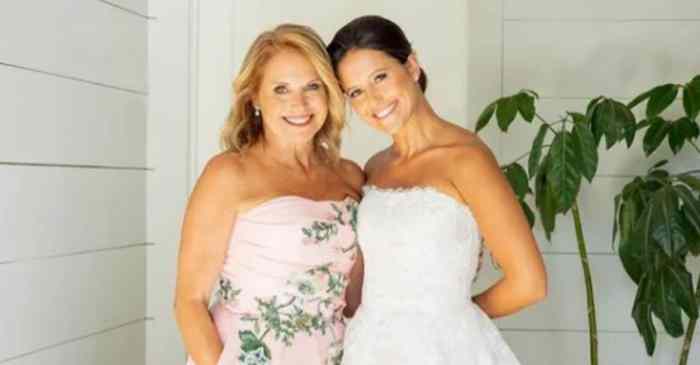 Katie couric daughter wedding dress