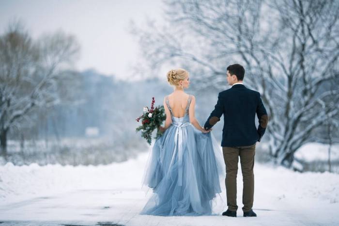 Floral tulle wedding dress