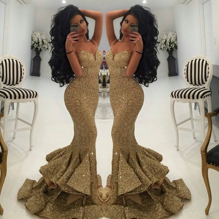 Formal gold dress for wedding