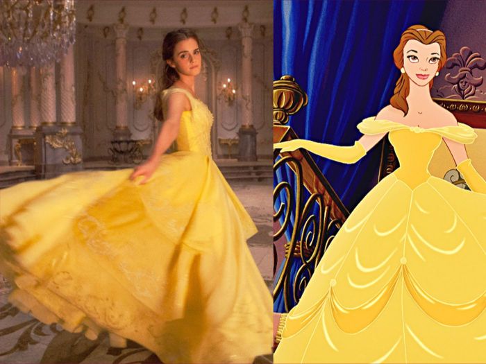 Belle live action wedding dress