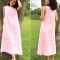 A-Line Midi Dress for Wedding Guest