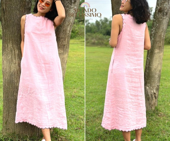 A line midi dress for wedding guest