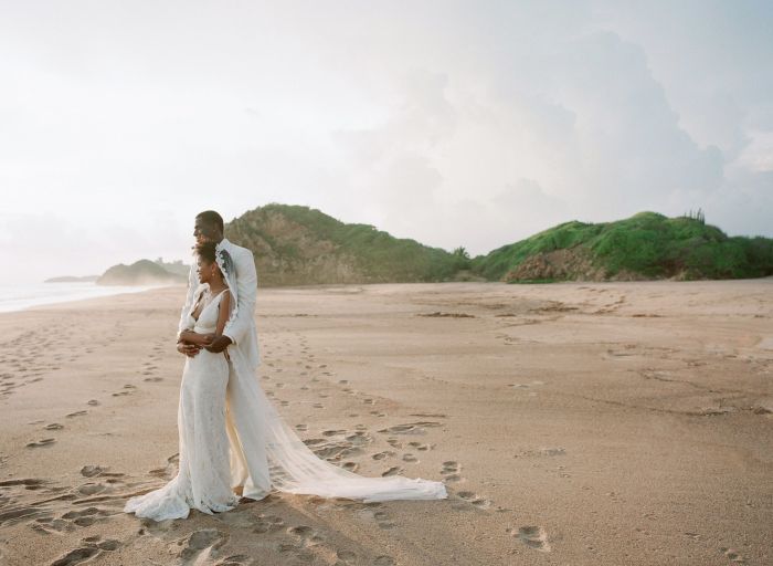 Beach themed wedding dress